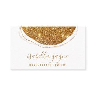 Abstract Gold Glitter Jewlery Designer Business Ca