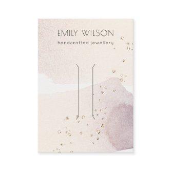 Abstract Gold Purple Watercolor Hair Clip Display