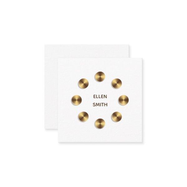 Abstract Golden Circles Element Design Square