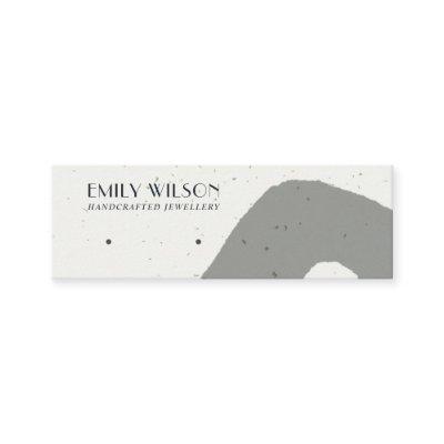 ABSTRACT GREY CERAMIC TEXTURE STUD EARRING DISPLAY MINI