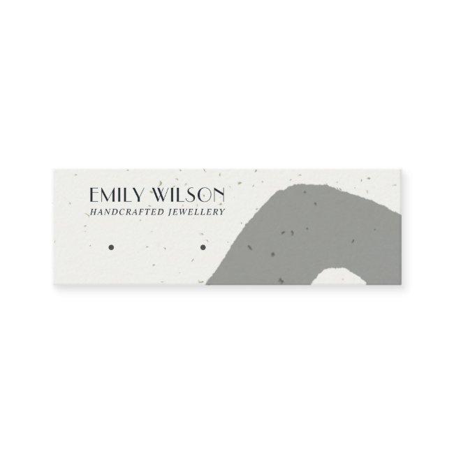 ABSTRACT GREY CERAMIC TEXTURE STUD EARRING DISPLAY MINI