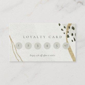 Abstract Ivory Gold Black Grey 6 Punch Loyalty