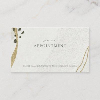 Abstract Ivory Gold Stone Appointment Reminder