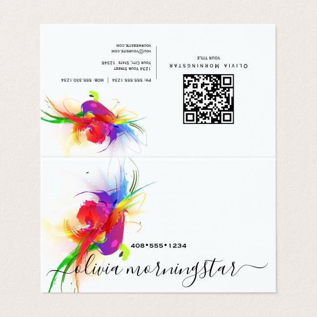 Abstract Lorikeet QR Code