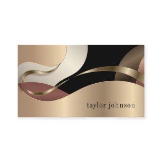 Abstract Metallic Pattern with Monogram