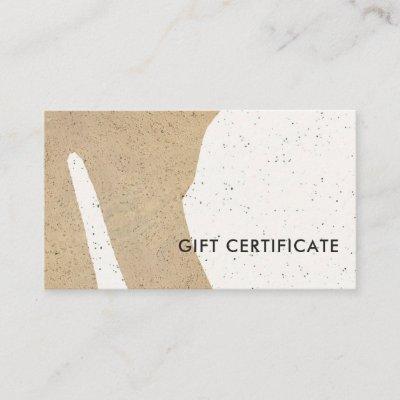 Abstract Modern Ceramic Texture Gift Certificate