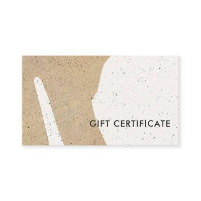 Abstract Modern Ceramic Texture Gift Certificate