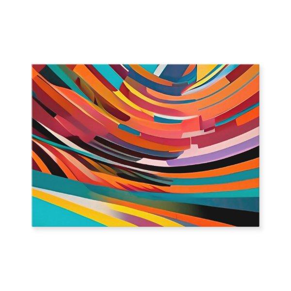 Abstract Modern Colorful Bright Pattern Bold Art