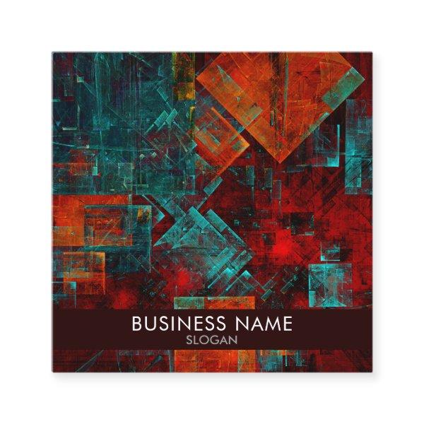 Abstract Modern Colourful Cool Artistic Pattern Square