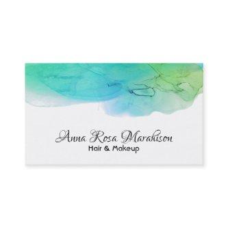 *~* Abstract Modern  Simple Watercolor Aqua Blue