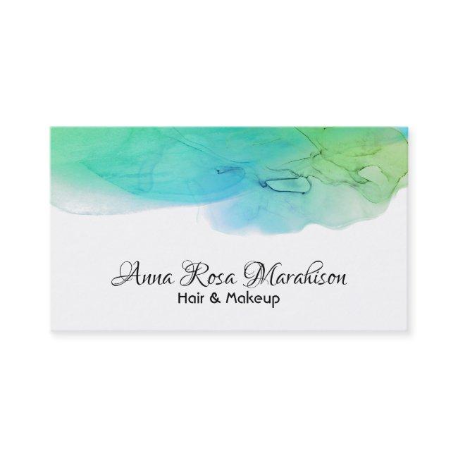 *~* Abstract Modern Simple Watercolor Aqua Blue