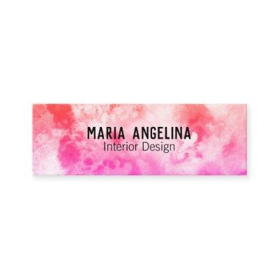 Abstract Modern Watercolor peach pink Mini