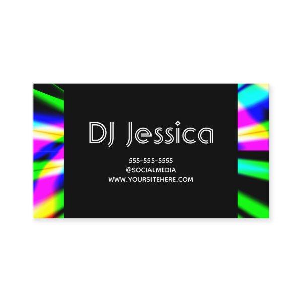 Abstract Night Club Neon Lights DJ