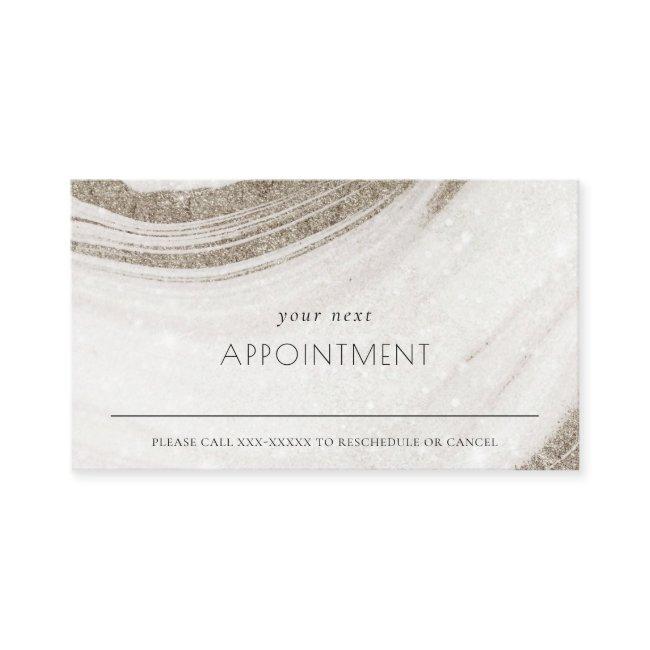 Abstract Pale Gold Marble Agate Appointment