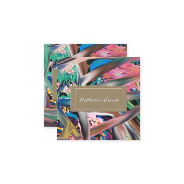 Abstract Pastel Thorn Bush Square