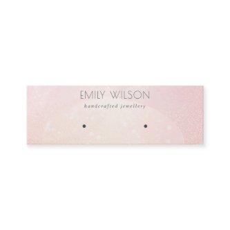 Abstract Pink Bokeh Holographic Earring Display Mini