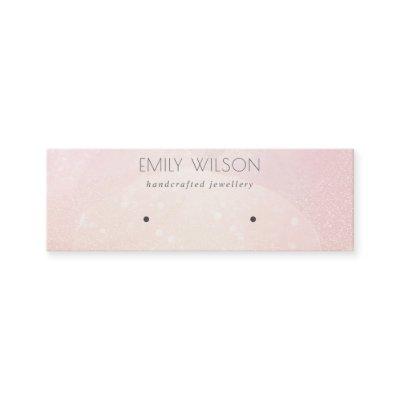 Abstract Pink Bokeh Holographic Earring Display Mini