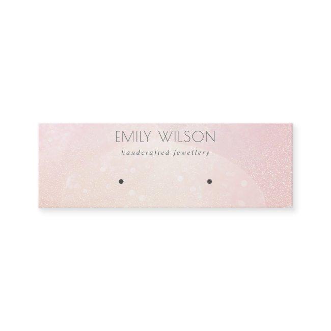 Abstract Pink Bokeh Holographic Earring Display Mini