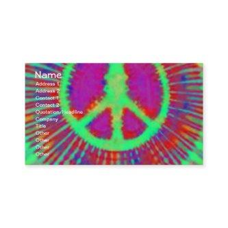 Abstract Psychedelic Tie-Dye Peace Sign