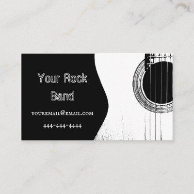 Abstract Rock and Roll Band Guitar