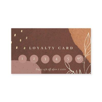 Abstract Rust Orange Leafy Foliage 6 Punch Loyalty