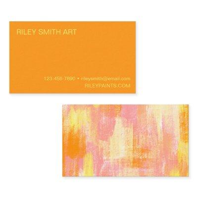 Abstract Shapes Orange Yellow Pink Boho