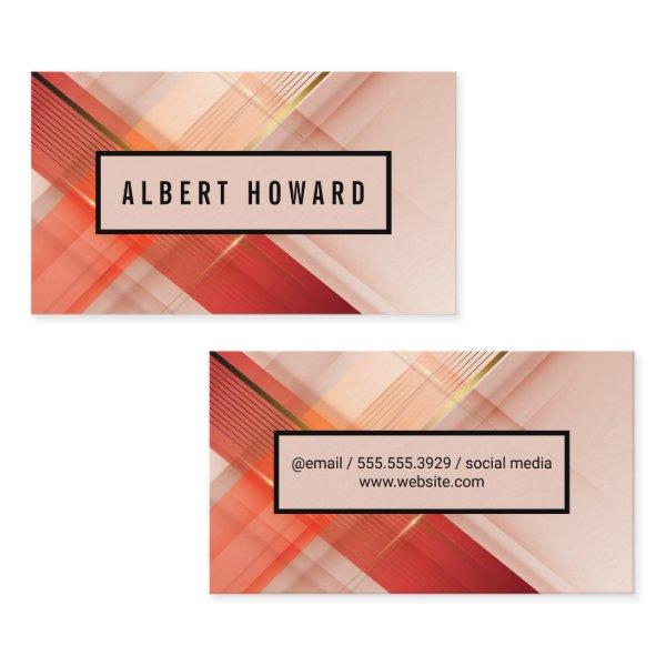Abstract Soft Pink and Gold Lines