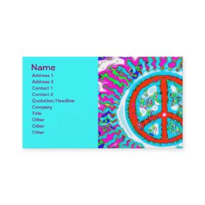 Abstract Trippy Peace Sign