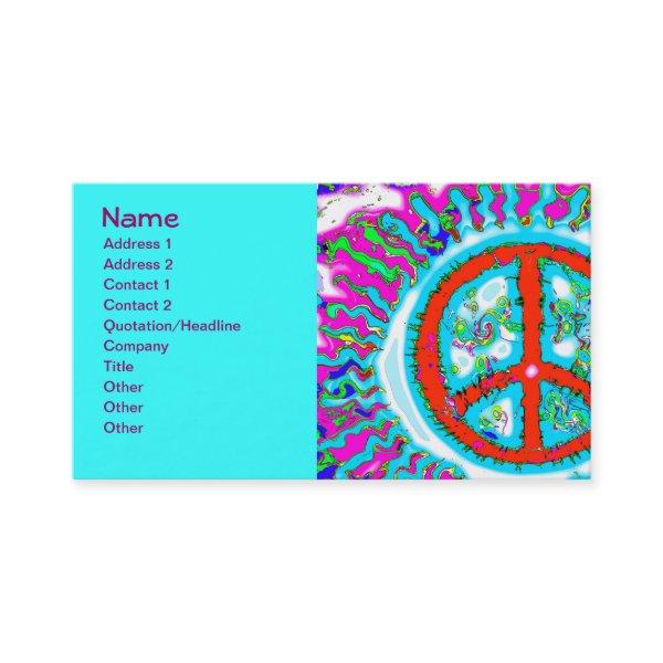 Abstract Trippy Peace Sign