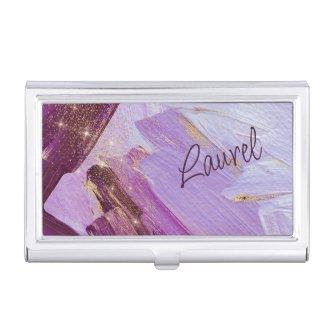 Abstract Violet Gold Rough Paint  Case