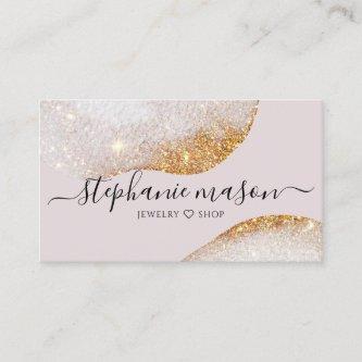 Abstract Watercolor Gold Glitter