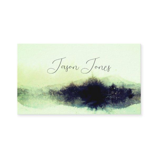 abstract watercolor landscape artistic minimalist