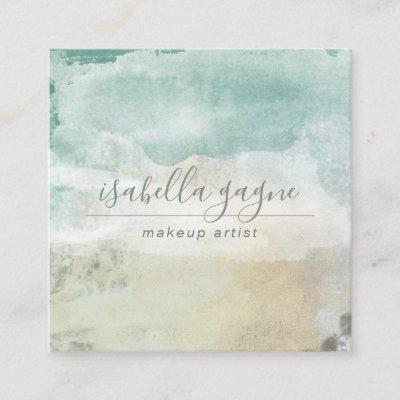 Abstract Watercolor Makeup Artist Square