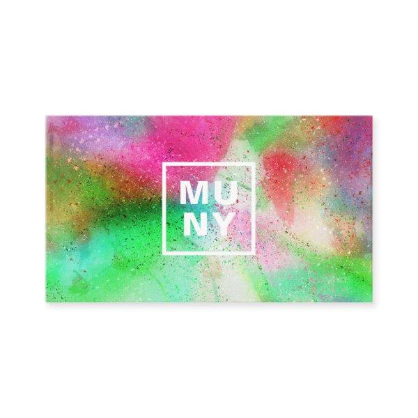 Abstract watercolor paint splatter trendy initials