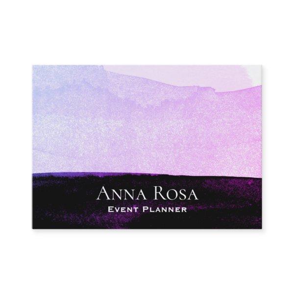 *~* Abstract Watercolor Pink Purple Black Lavender