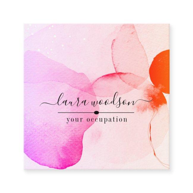 Abstract Watercolor Shapes Interior Designer Square
