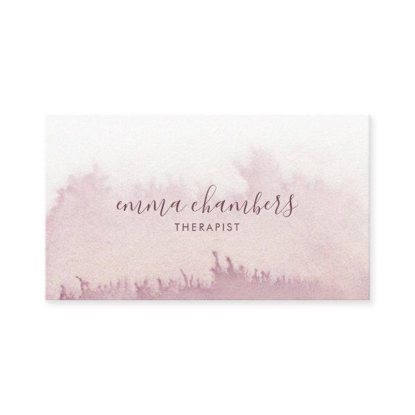 Abstract Watercolor Therapist Counselor Dusky Rose