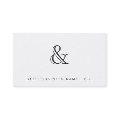 Academy Engraved Ampersand Black