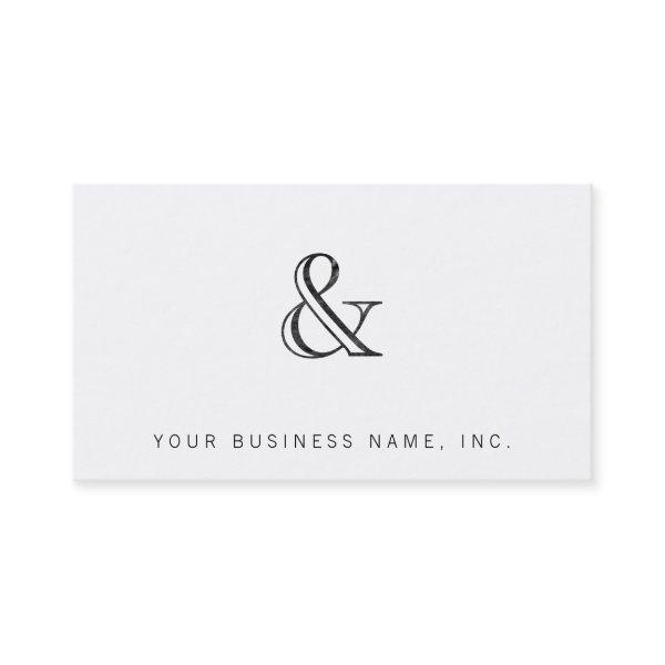 Academy Engraved Ampersand Black