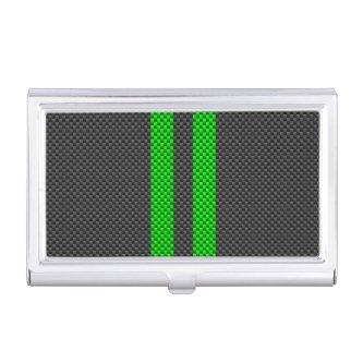 Accent Green Carbon Fiber Style Racing Stripes  Holder