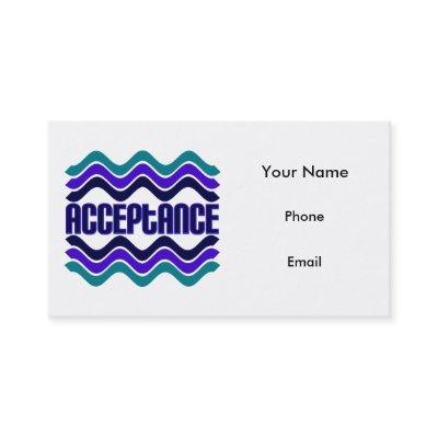 Acceptance Quote Blue Green Purple