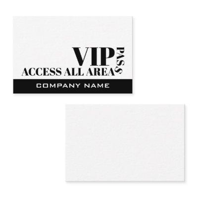 Access All Areas Design, VIP Cards