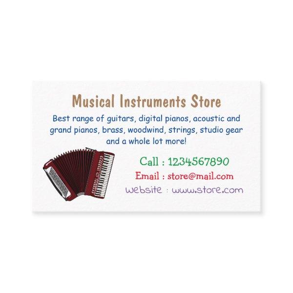 Accordion cartoon illustration
