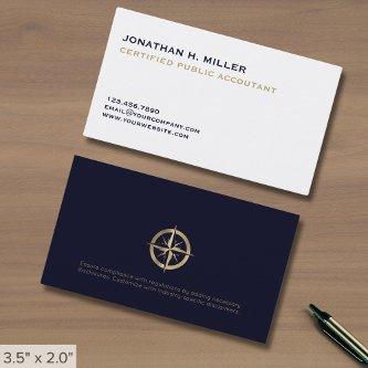Accountant  with Gold Compass