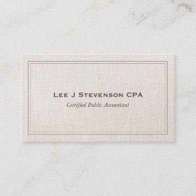 Accountant CPA Professional Simple Classic