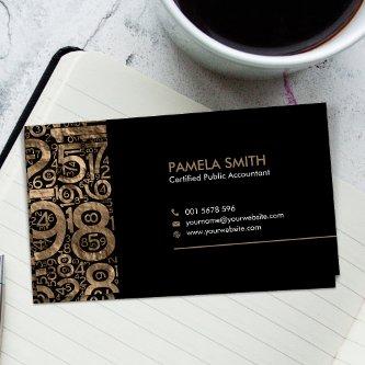 Accountant - Golden Numbers Pattern