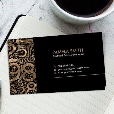 Accountant - Golden Numbers Pattern