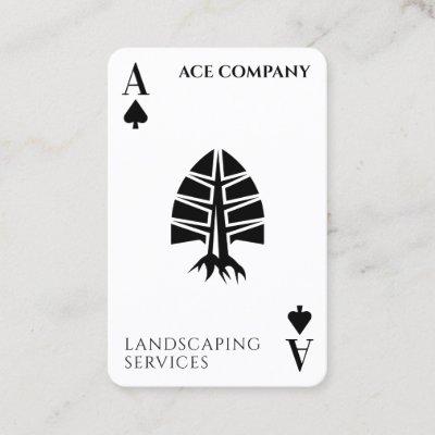 Ace of spades cards landscaping