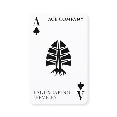 Ace of spades cards landscaping