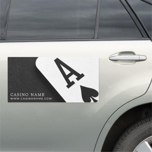 Ace of Spades, Online Casino, Gaming Industry Car Magnet